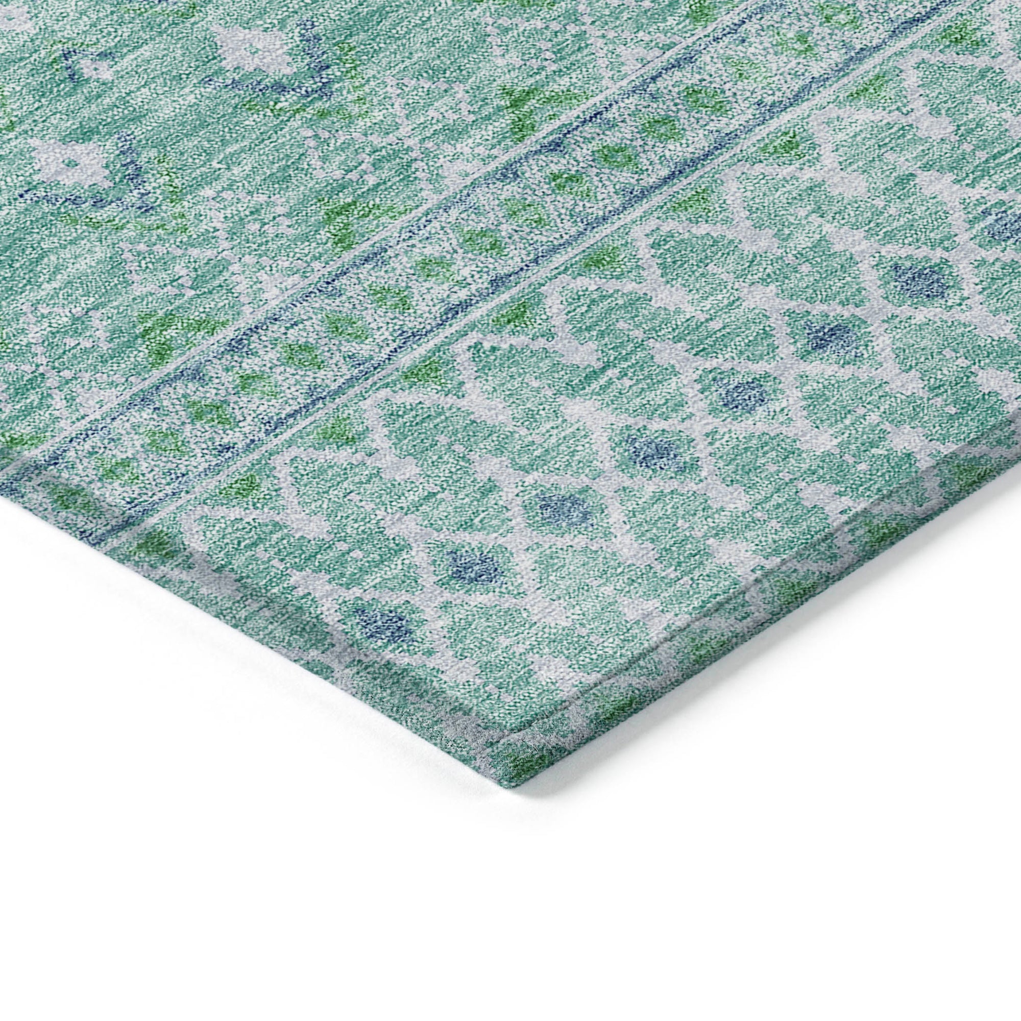 Addison Rugs Boho Teal Washable Indoor-Outdoor Rug