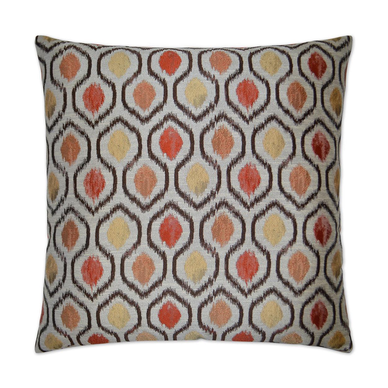 D.V. Kap Brandon Brick Red Throw Pillow With Insert