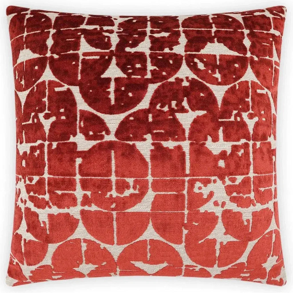D.V. Kap Bravura Sienna Red Throw Pillow With Insert