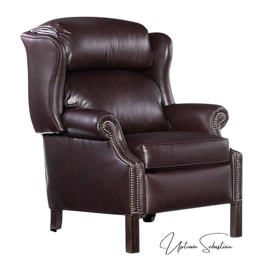 Uptown Sebastian Haven Leather Power Push Button Recliner