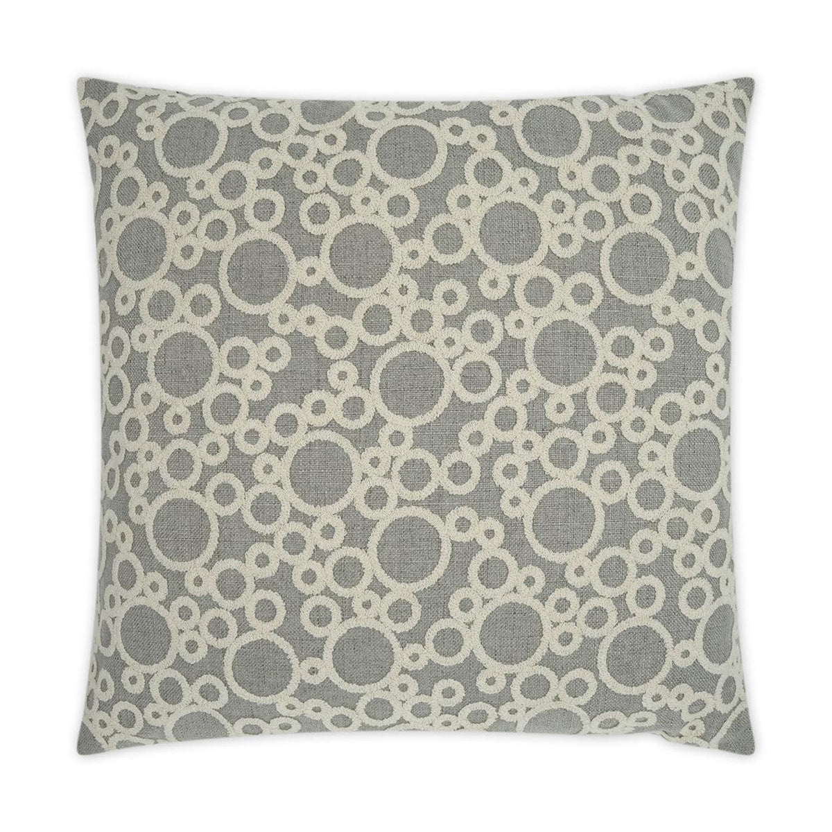 D.V. Kap Bubbles Grey Throw Pillow With Insert