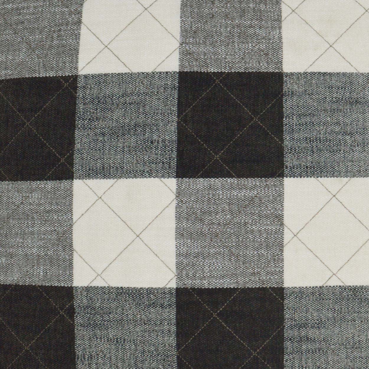 D.V. Kap Buffalo Quilt Black Throw Pillow With Insert
