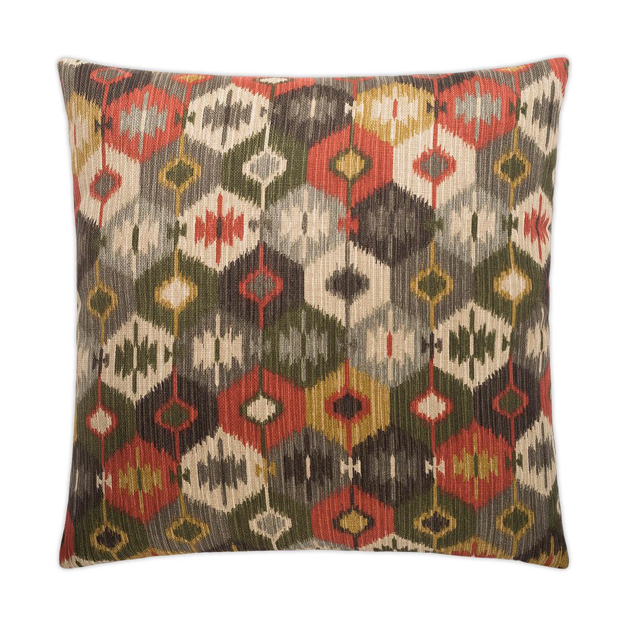 D.V. Kap Bulan Multi Color Throw Pillow With Insert