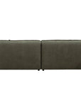 LOOMLAN Custom Upholstery Clover Plush Pillow-Soft Fabric Loveseat