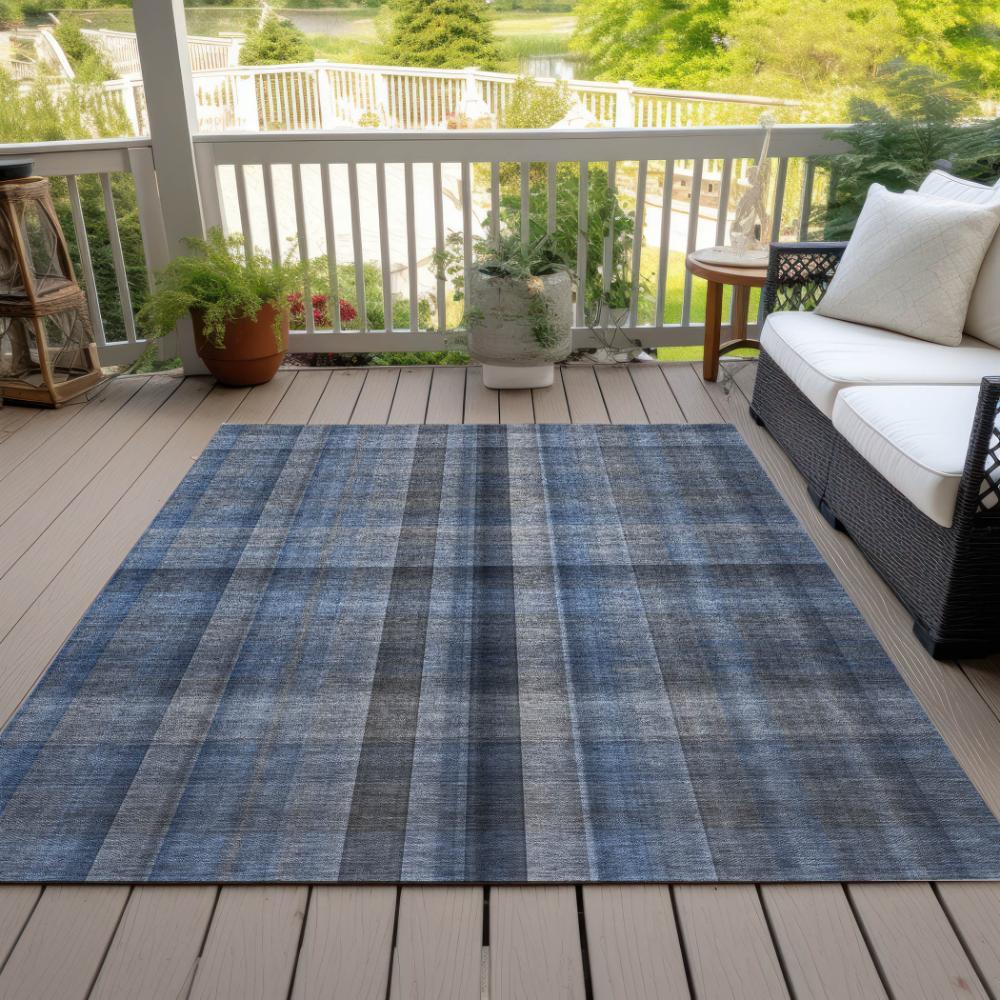 Addison Rugs Calm Mirage Blue Washable Indoor-Outdoor Rug