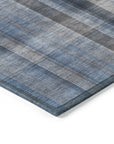 Calm Mirage Blue Washable Indoor-Outdoor Rug