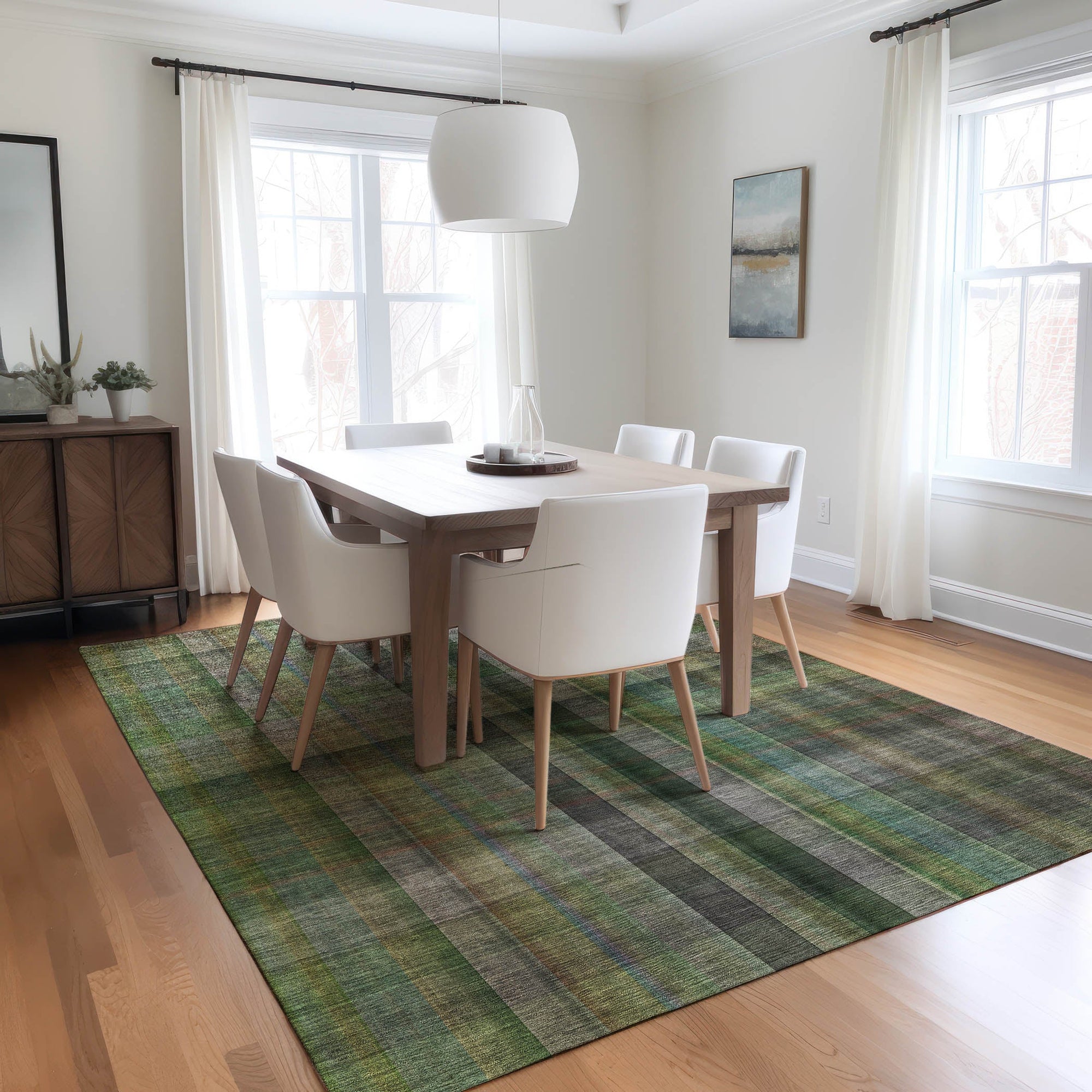 Addison Rugs Calm Mirage Green Washable Indoor-Outdoor Rug