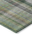 Calm Mirage Green Washable Indoor-Outdoor Rug