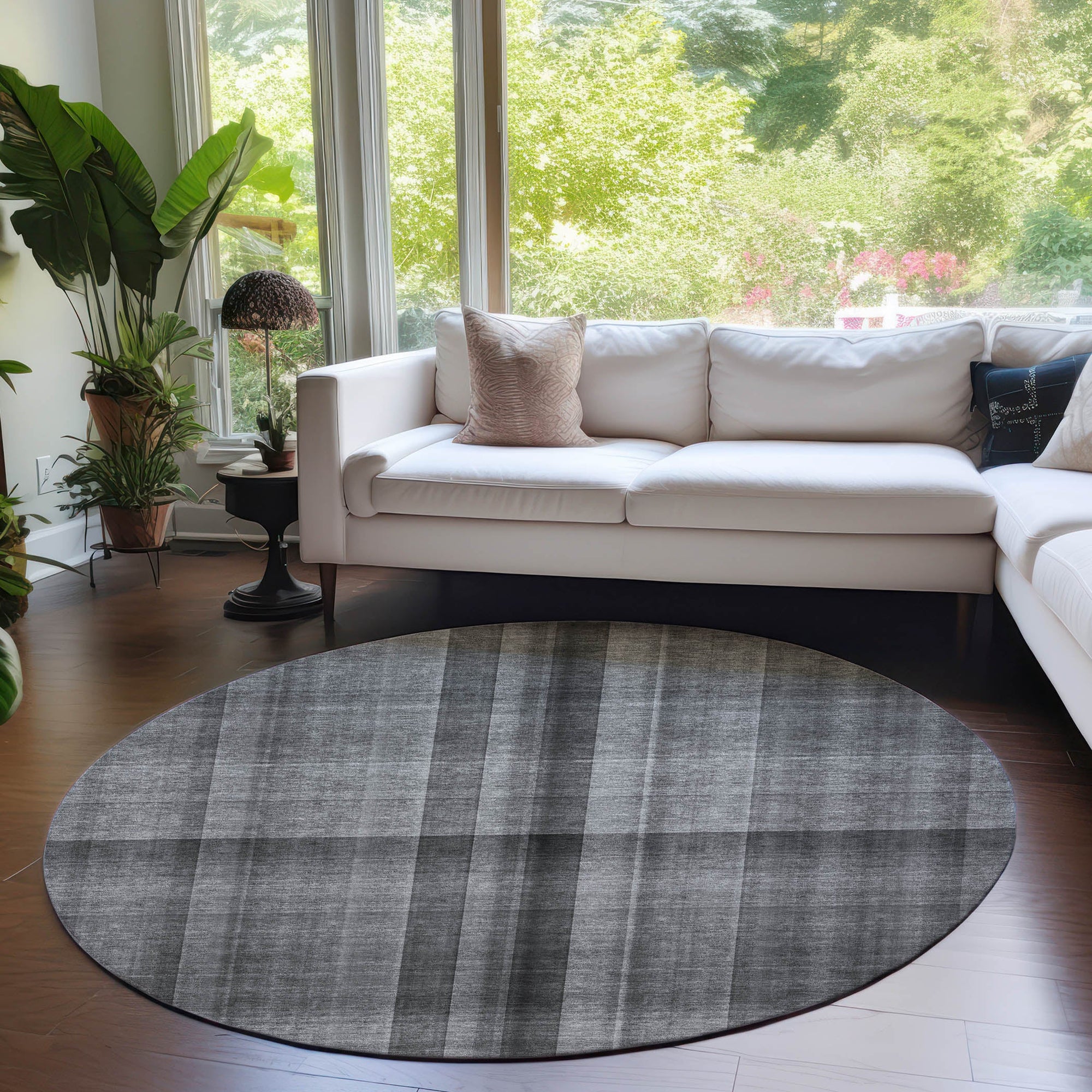 Addison Rugs Calm Mirage Grey Washable Indoor-Outdoor Rug