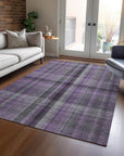 Addison Rugs Calm Mirage Purple Washable Indoor-Outdoor Rug