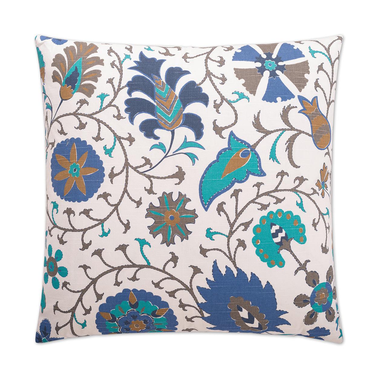 D.V. Kap Calypso Blue Throw Pillow With Insert