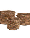 Camden Braided Handmade Outdoor Basket 3PC