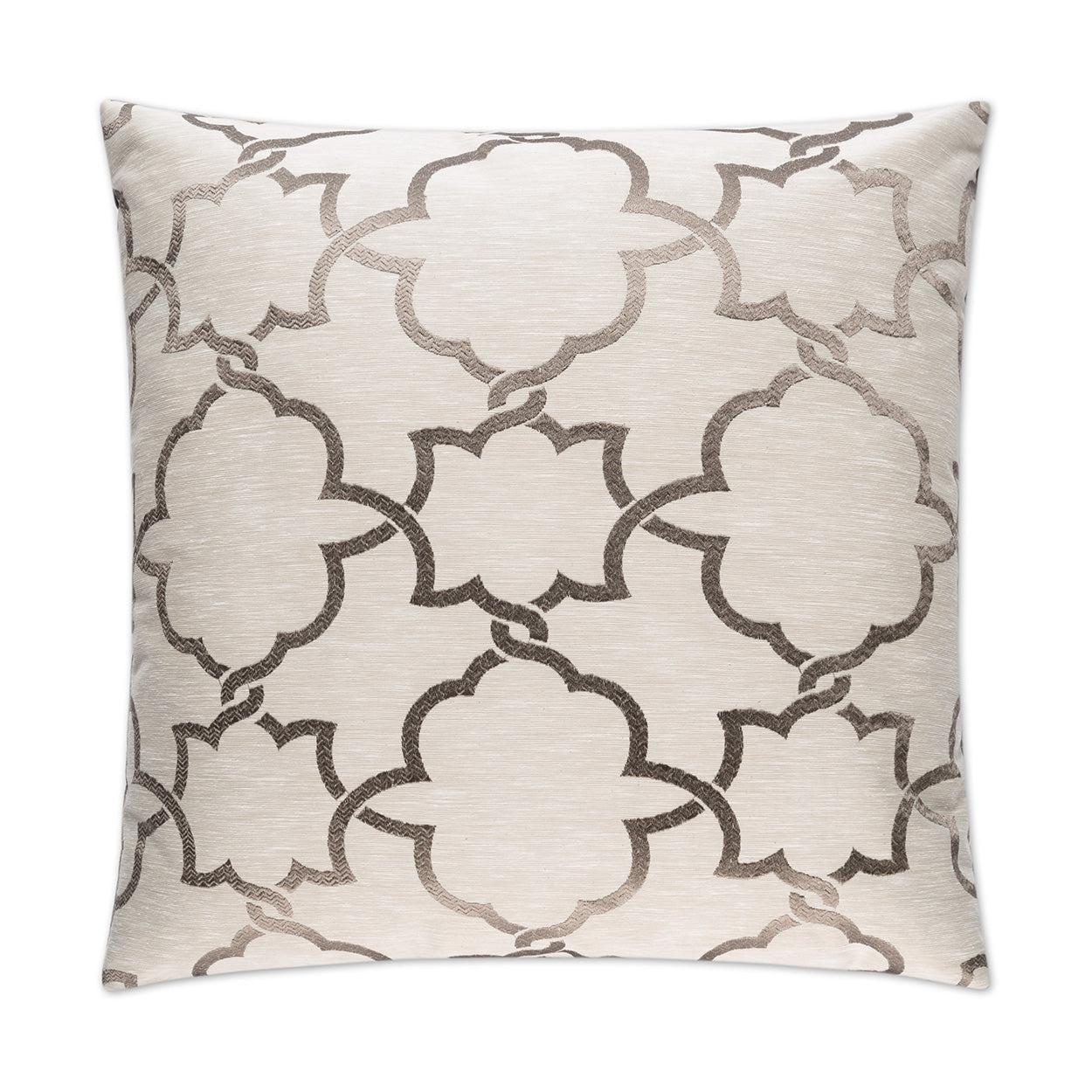 D.V. Kap Carlton Taupe Throw Pillow With Insert