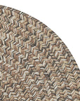 Carrington Tweed Modern Round Outdoor Rugs