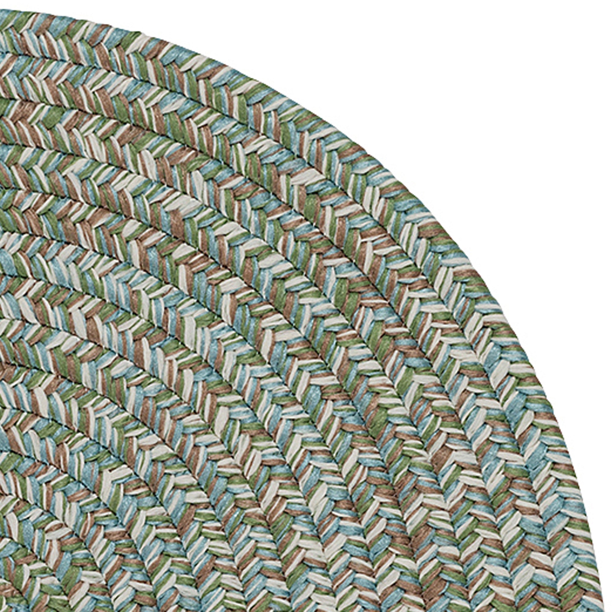 Carrington Tweed Modern Round Outdoor Rugs