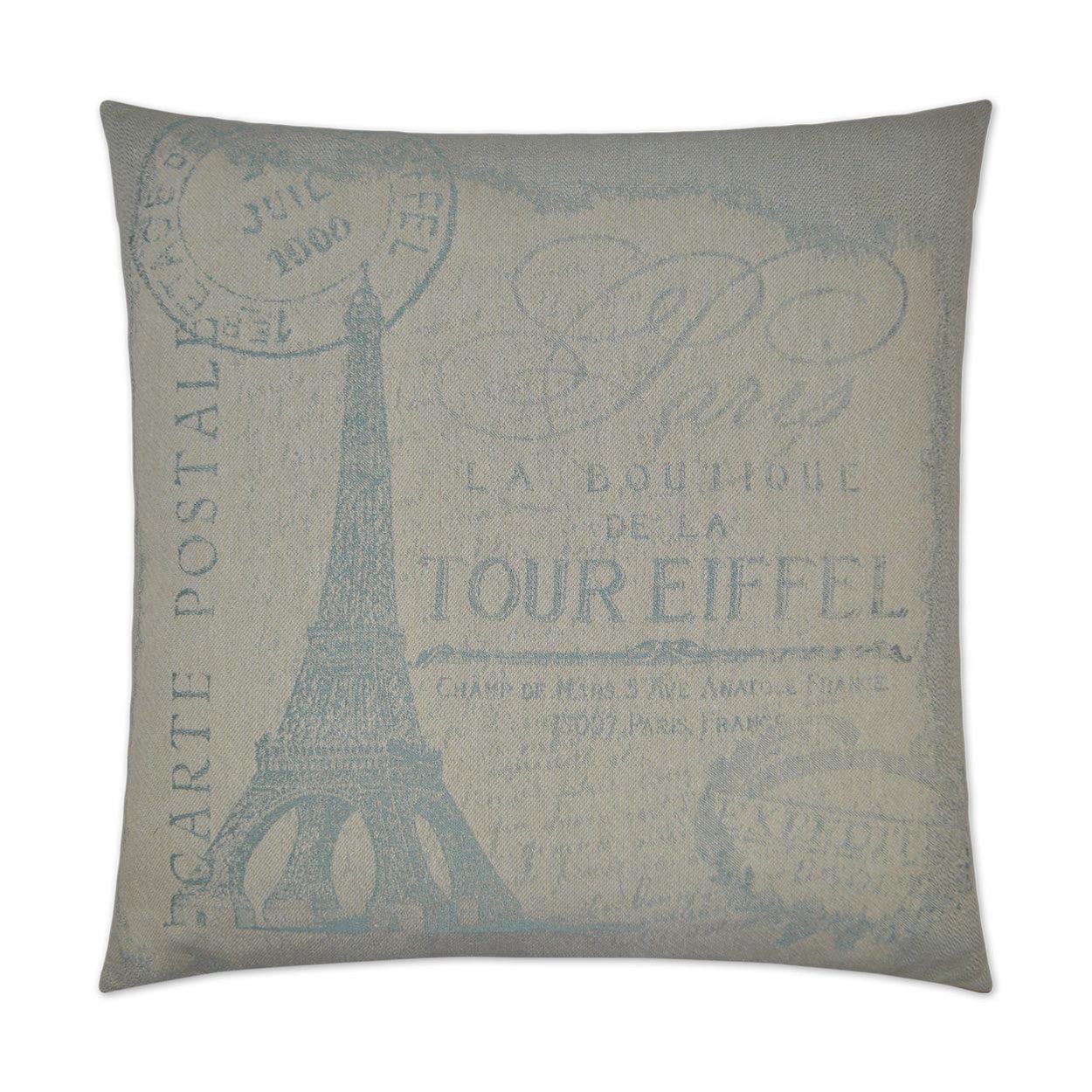 D.V. Kap Cartolina Mint Grey Throw Pillow With Insert