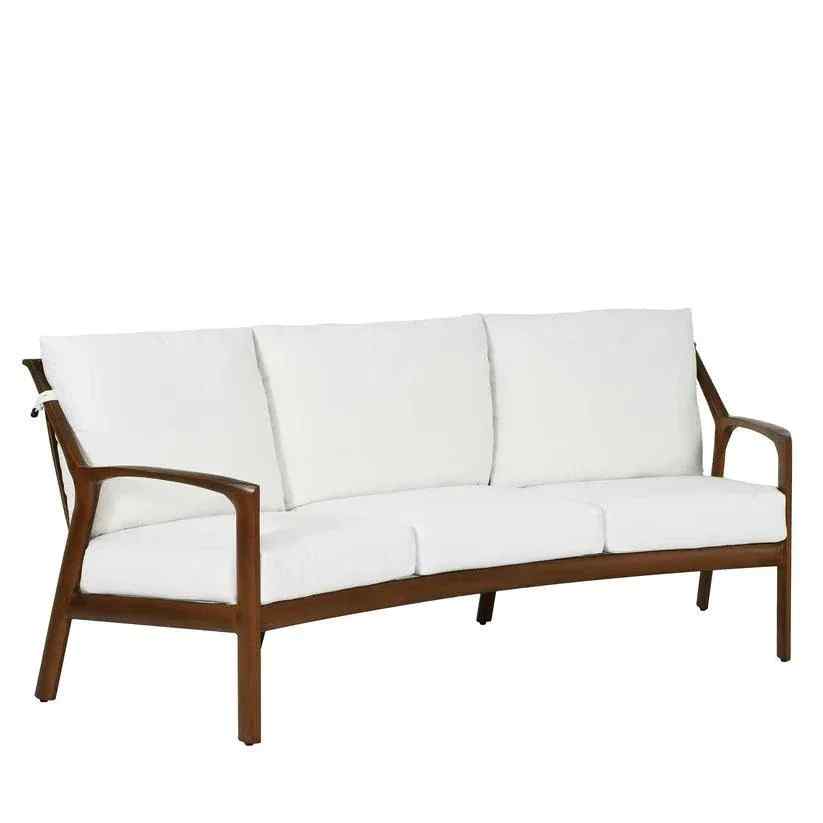 Castelle Berkeley Crescent Curved Outdoor Couch Deep