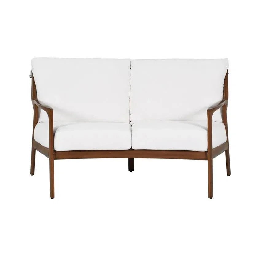 Castelle Berkeley Crescent Curved Outdoor Loveseat Deep