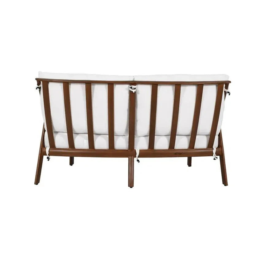 Castelle Berkeley Crescent Curved Outdoor Loveseat Deep