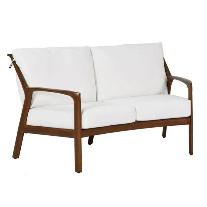 Castelle Berkeley Crescent Curved Outdoor Loveseat Deep