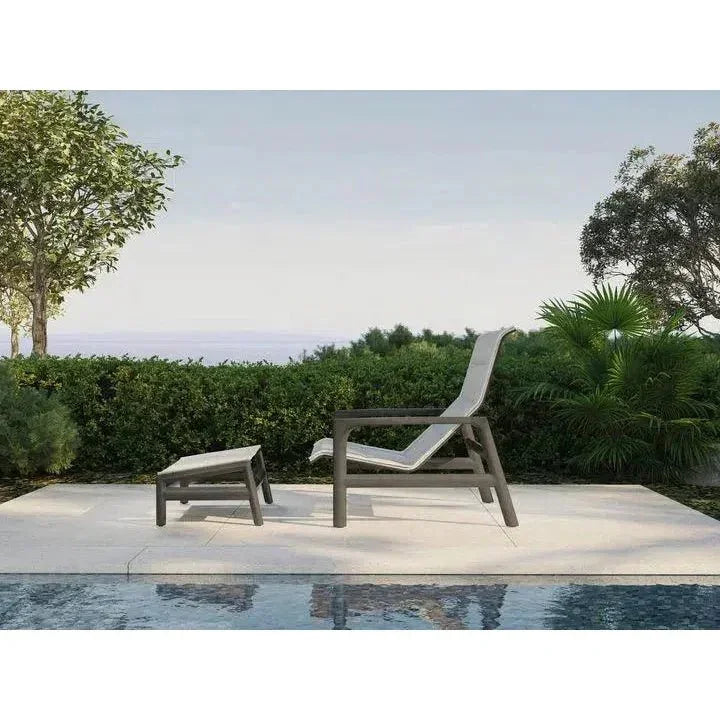Castelle Berkeley Padded Sling Chair Ottoman 2 PC Set