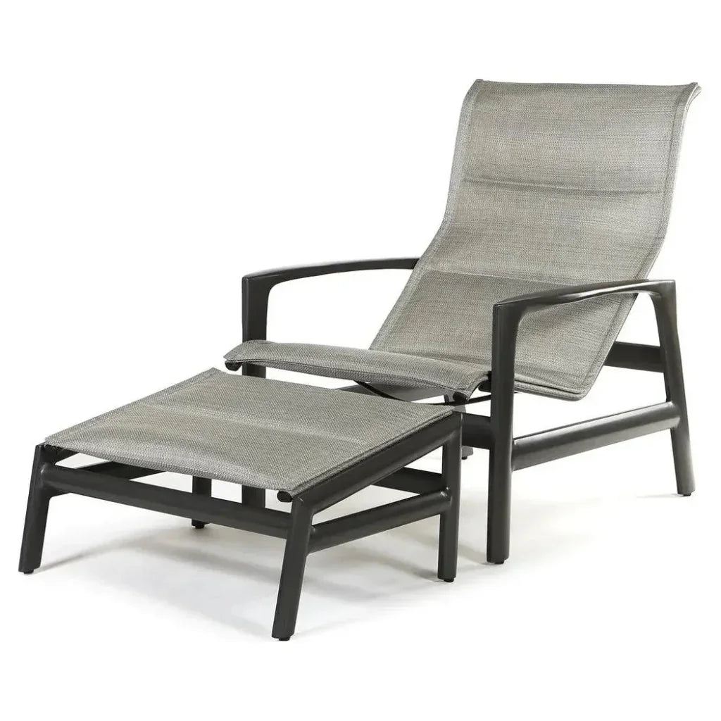 Castelle Berkeley Padded Sling Chair Ottoman 2 PC Set