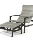Castelle Berkeley Padded Sling Chair Ottoman 2 PC Set