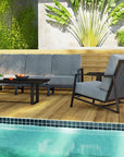 Castelle Prism Sofa High Back Deep 3 - Seater - LOOMLAN - Castelle - Outdoor Sofas & Loveseats