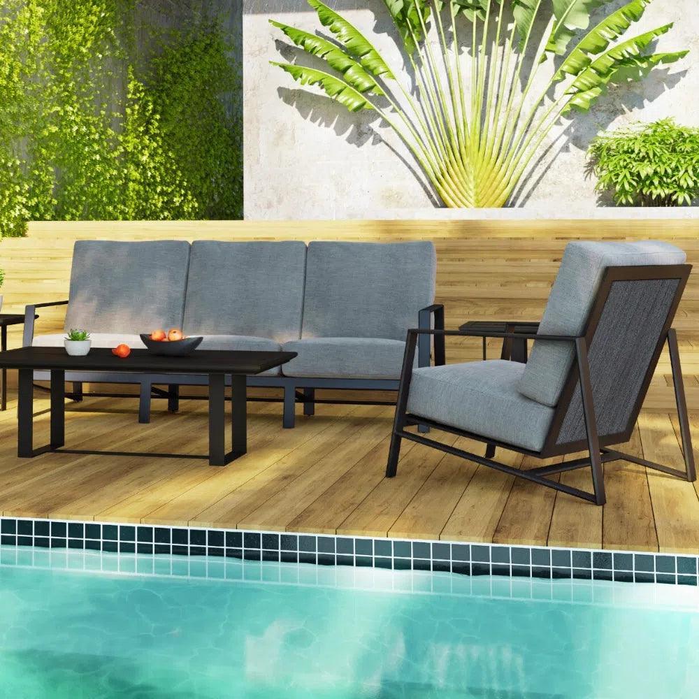 Castelle aAluminum Rectangular Coffee Table