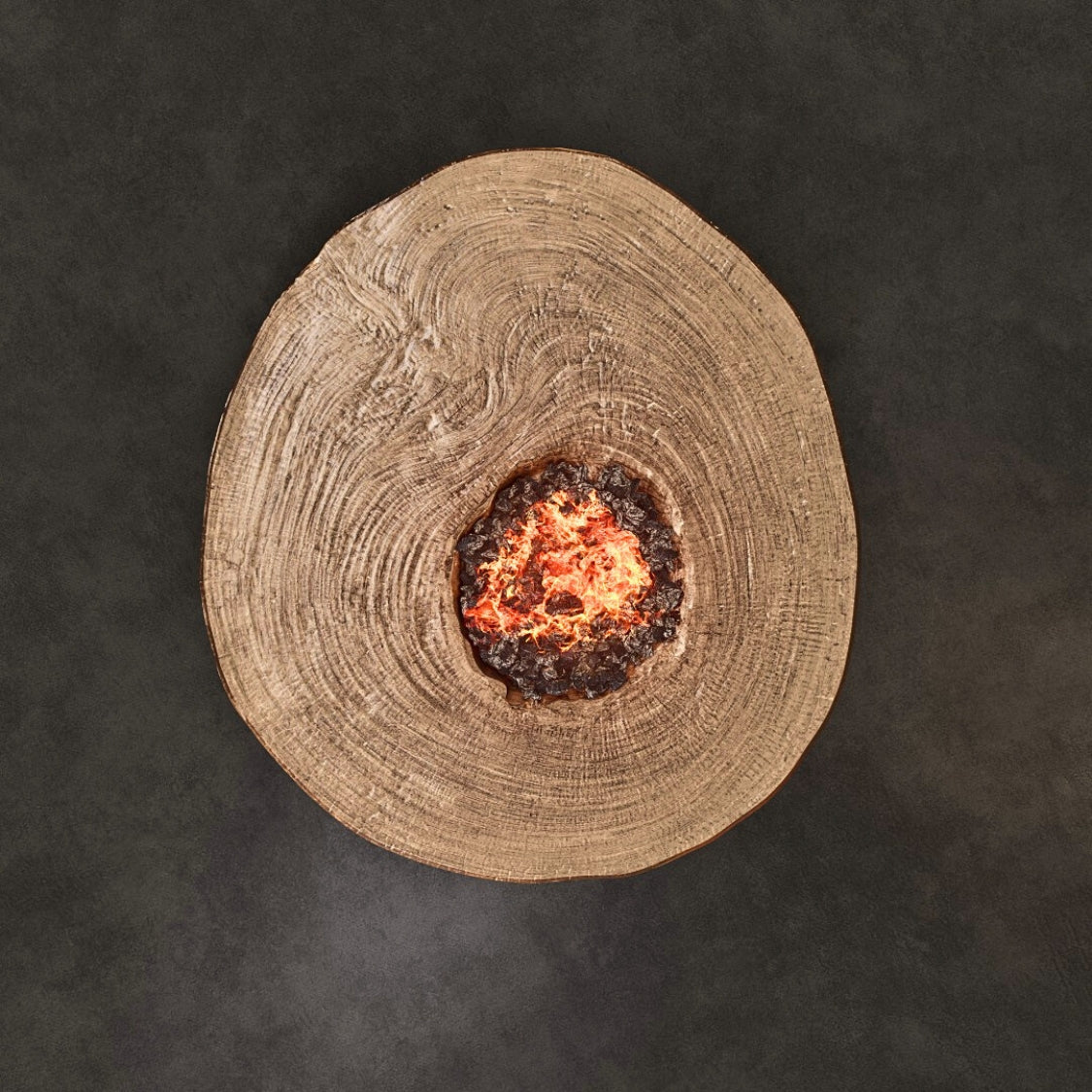 Nature's Wood Round Firepit
