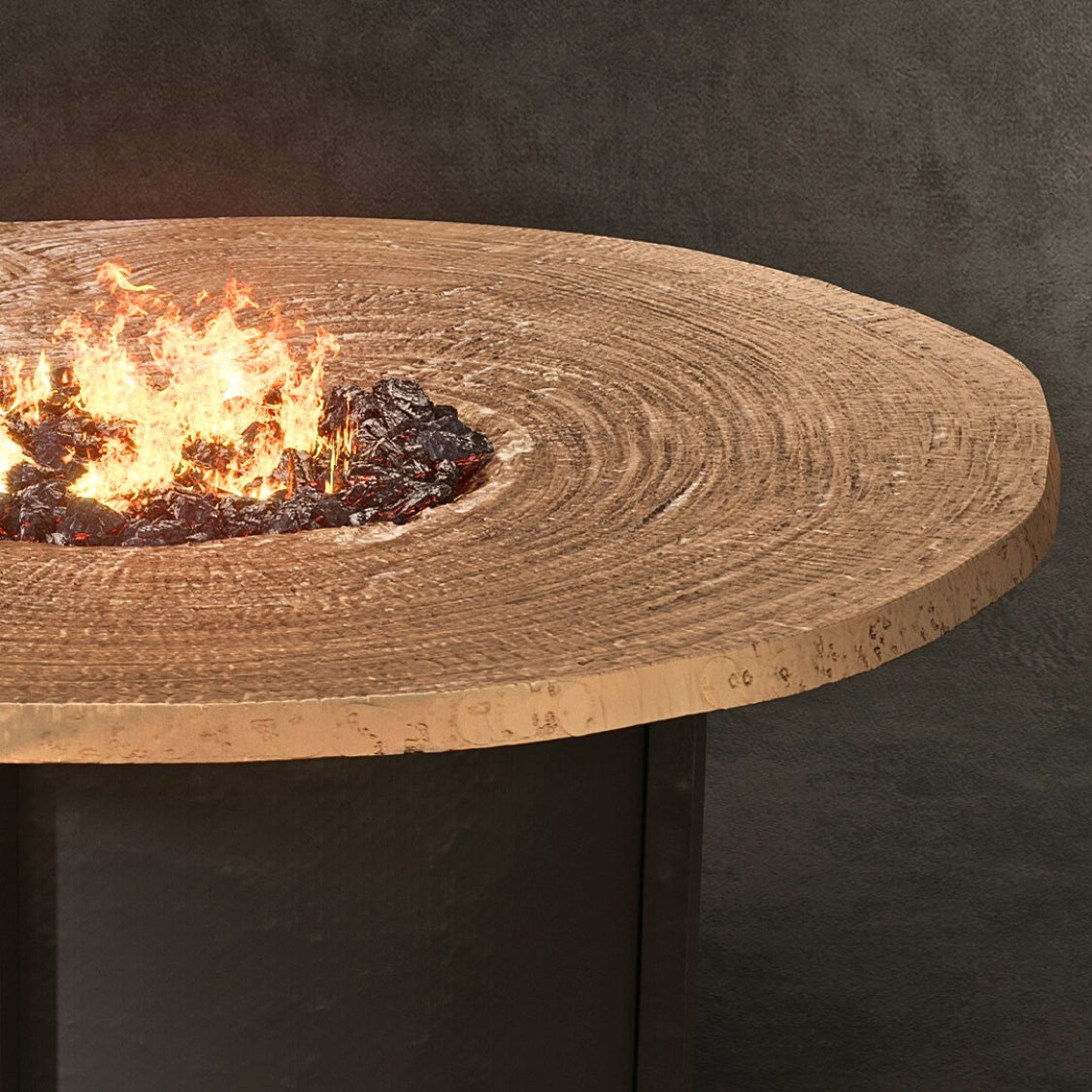 Nature's Wood Round Firepit - Thumbnail 3