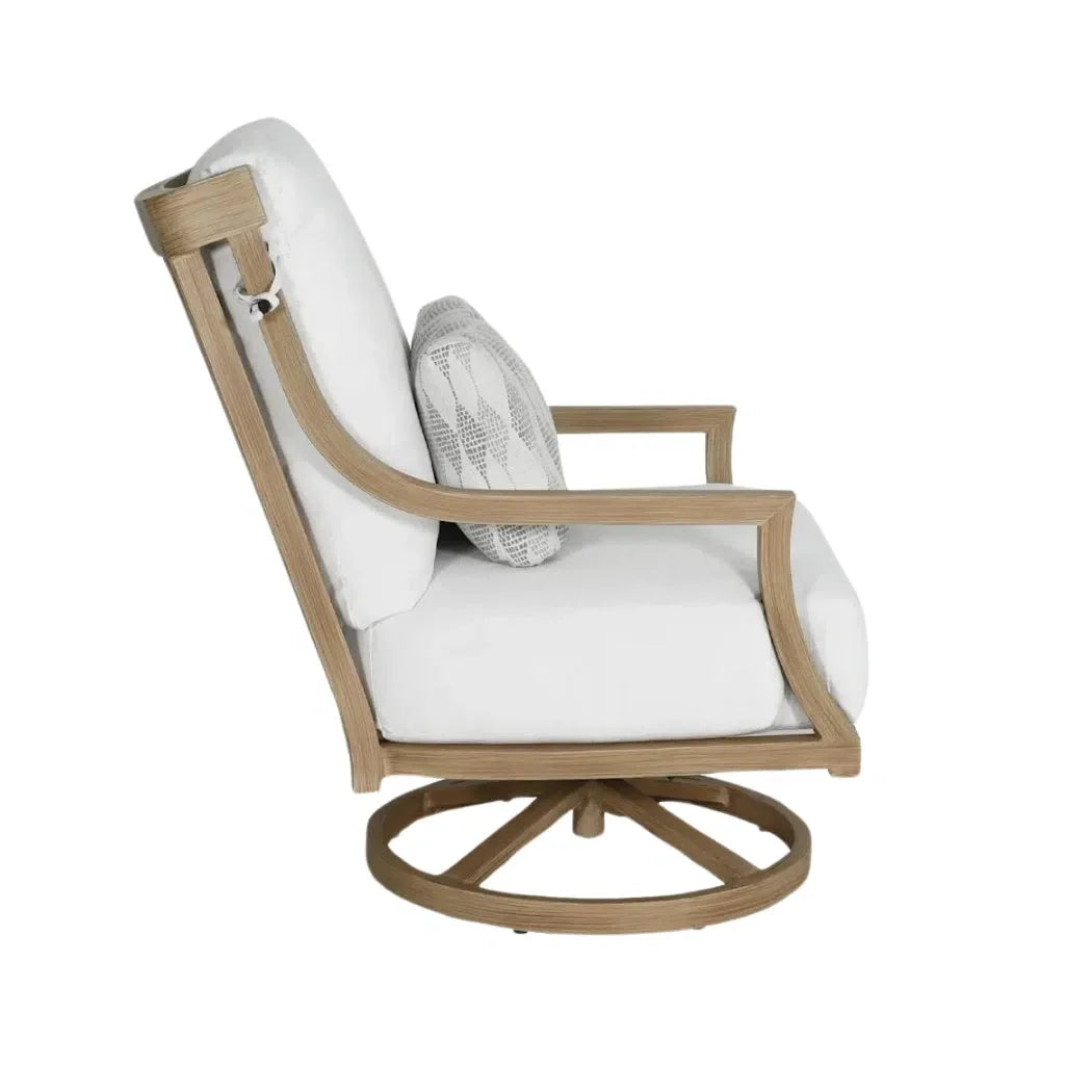 Nicoya High Back Swivel Rocking Lounge Chair Sunbrella Cushions