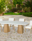 Nicolya Outdoor Oval Dining Table