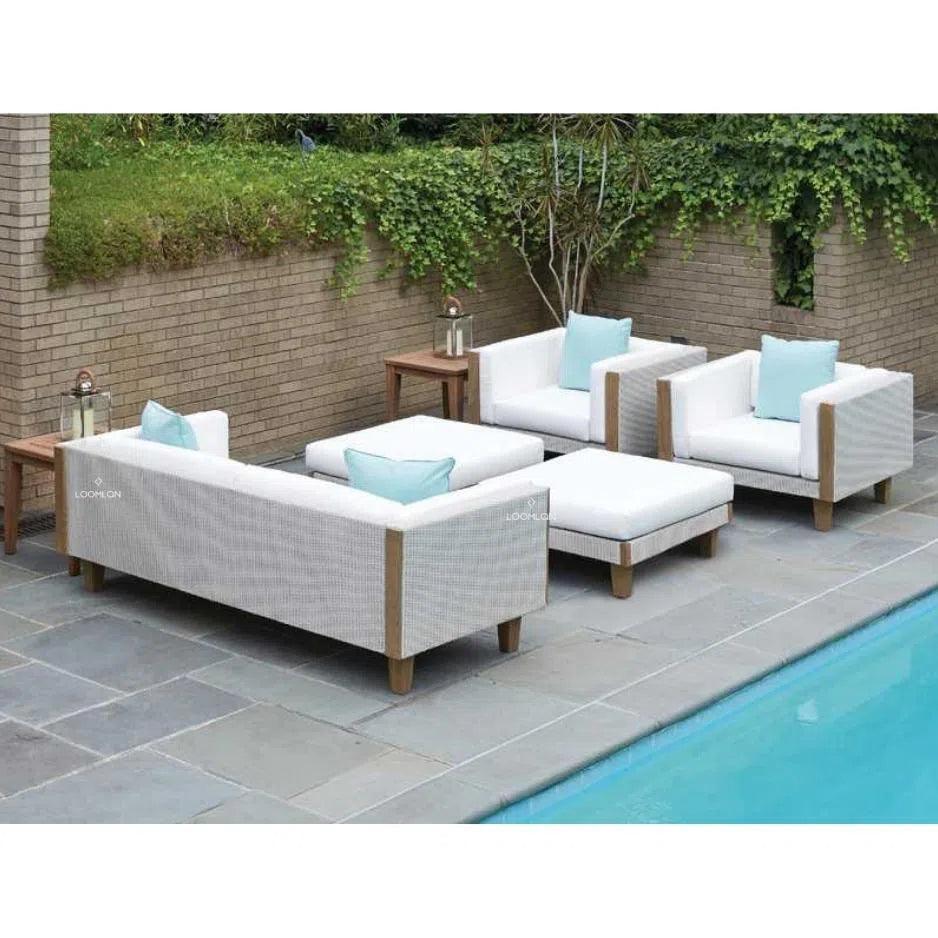 Lloyd Flanders Catalina Wicker Lounge Set Sofa Chairs &amp; Ottomans