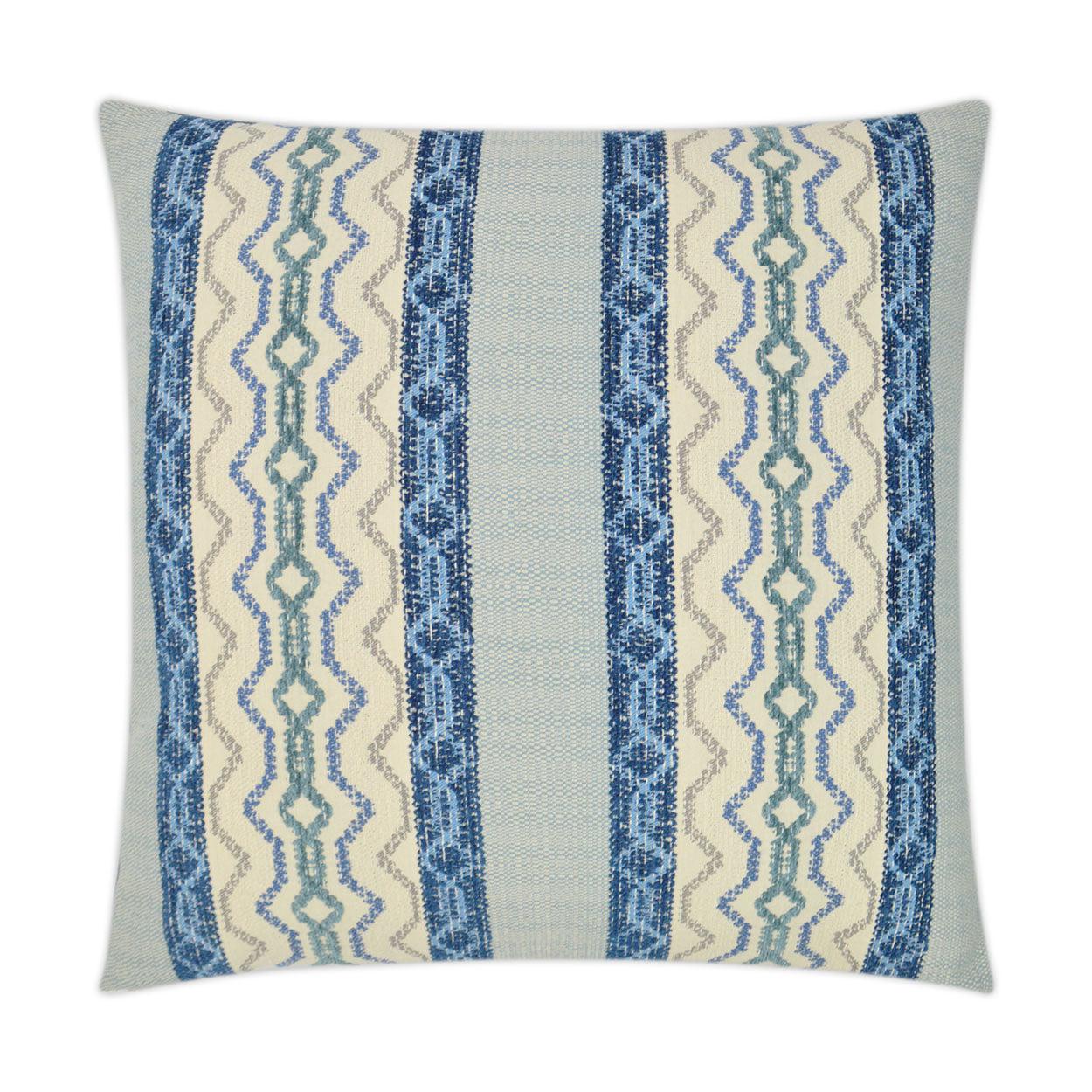 D.V. Kap Chandler Waterfall Blue Throw Pillow With Insert