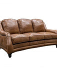 Chattam Dark Brown Leather Sofa Made the USA -- view 4