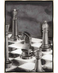 Leftbank Art Checkmate Ink Hand Crafted Canvas Art