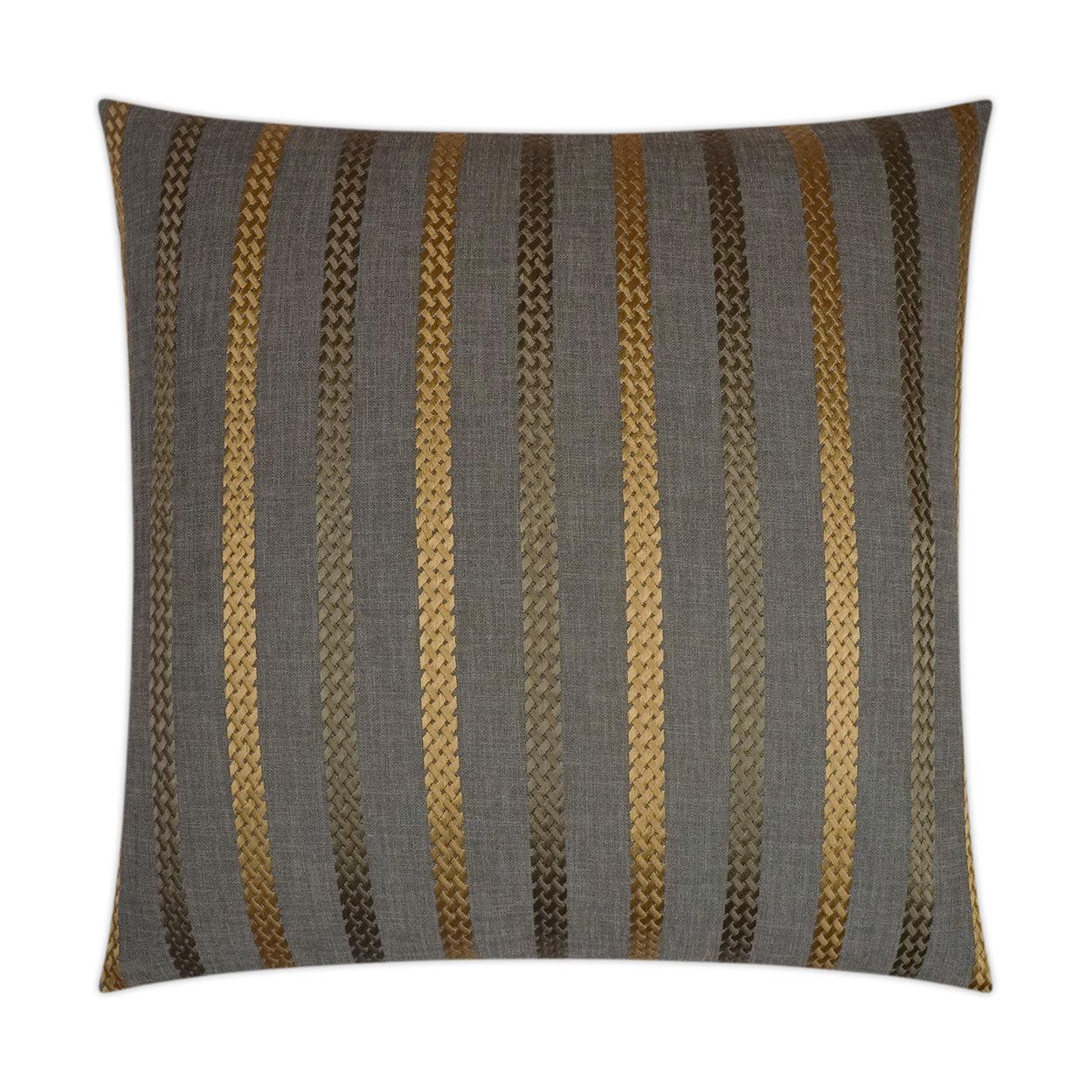 D.V. Kap Cheverny Charcoal Grey Throw Pillow With Insert