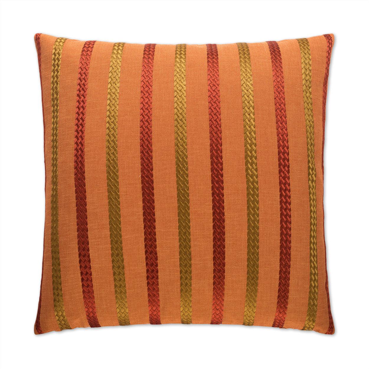 D.V. Kap Cheverny Flame Red Throw Pillow With Insert