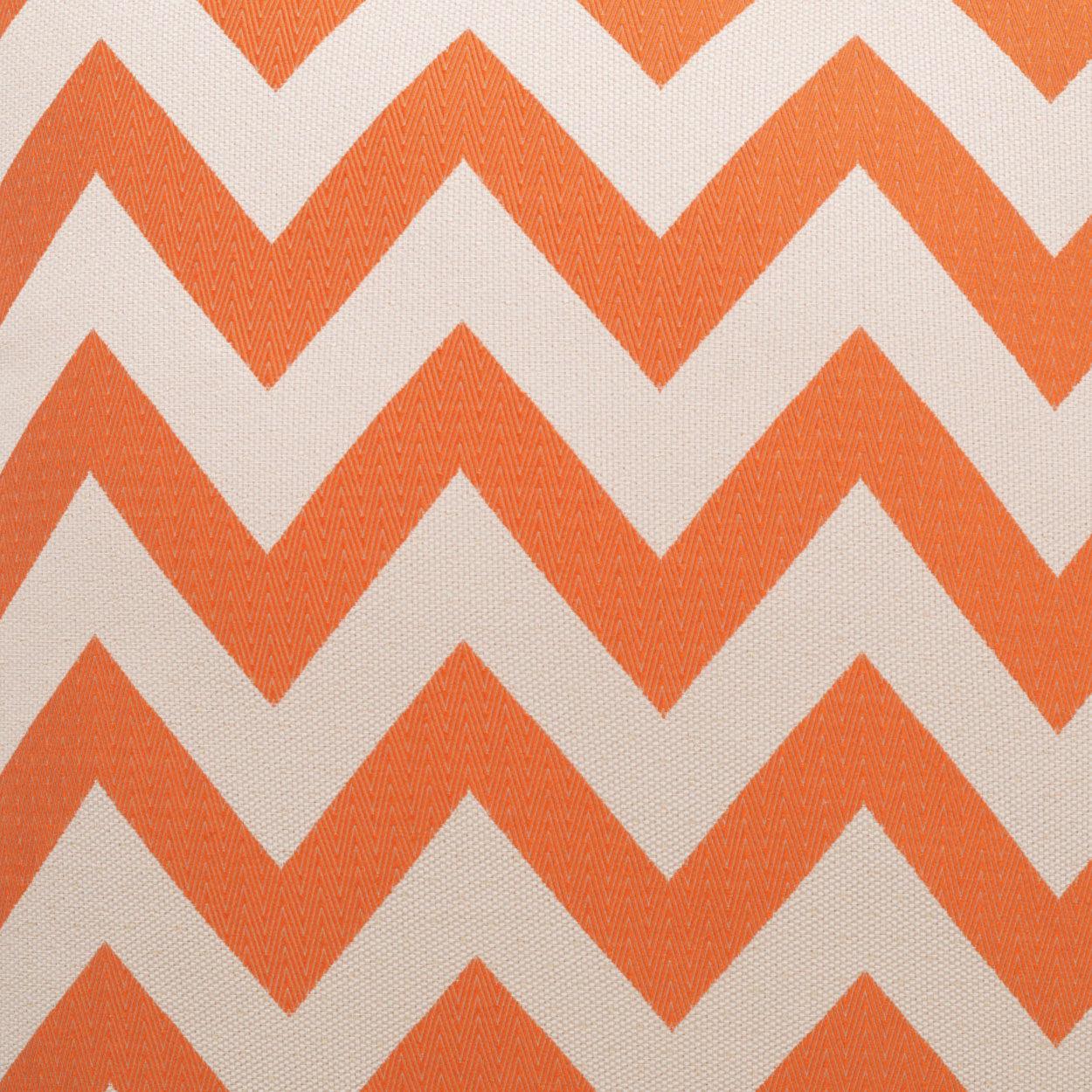 D.V. Kap Chevron Chic Orange Throw Pillow With Insert