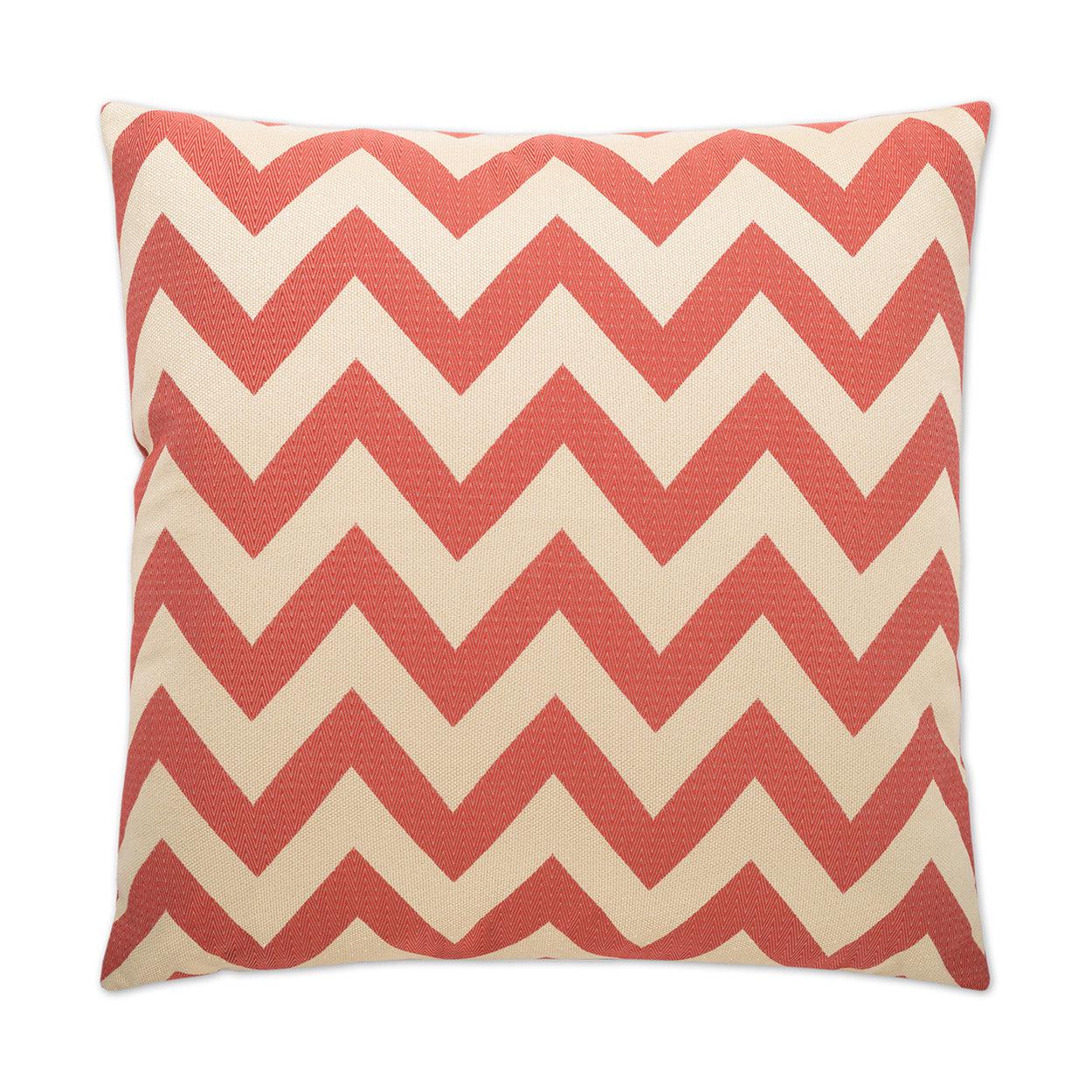 D.V. Kap Chevron Chic Red Throw Pillow With Insert