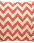 Chevron Chic Red Throw Pillow With Insert - LOOMLAN - D.V. Kap - Throw Pillows