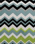 D.V. Kap Chevron Green Throw Pillow With Insert