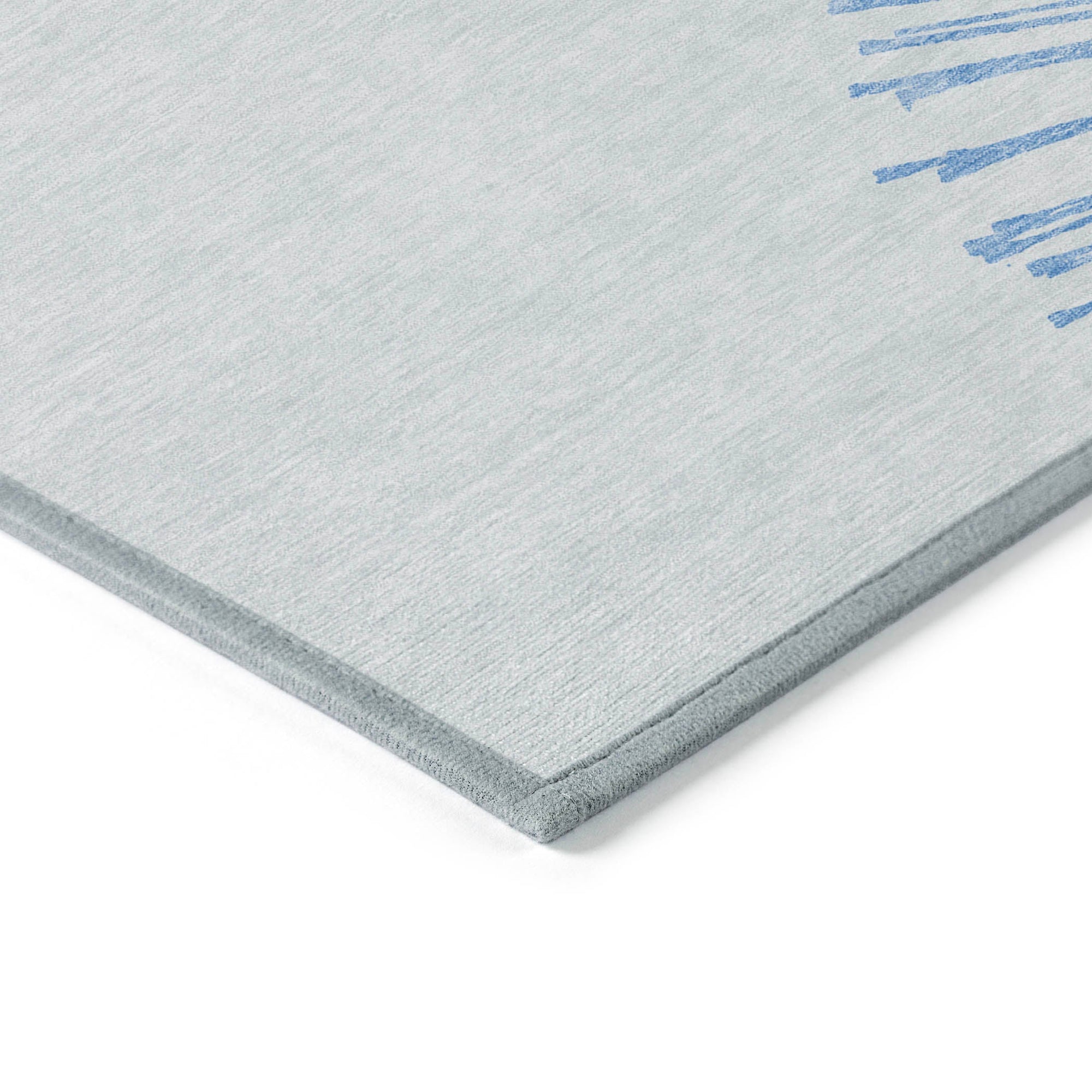 Addison Rugs Circles Blue Washable Indoor-Outdoor Rug