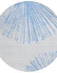 Addison Rugs Circles Blue Washable Indoor-Outdoor Rug