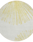 Addison Rugs Circles Beige Washable Indoor-Outdoor Rug