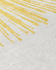 Addison Rugs Circles Gold Washable Indoor-Outdoor Rug