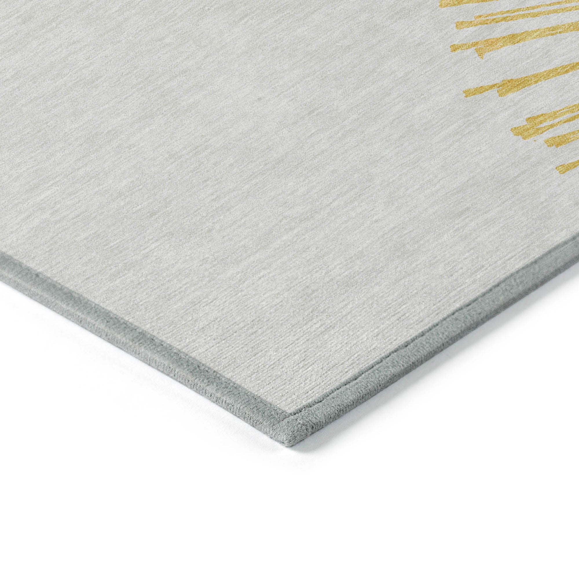 Addison Rugs Circles Gold Washable Indoor-Outdoor Rug