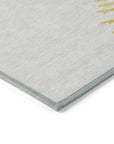 Addison Rugs Circles Gold Washable Indoor-Outdoor Rug