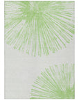 Addison Rugs Circles Green Washable Indoor-Outdoor Rug